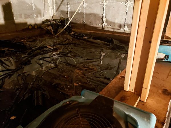 Crawlspace Water Cleanup in Monument