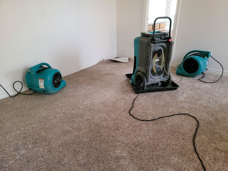 Drying Equipment in Use